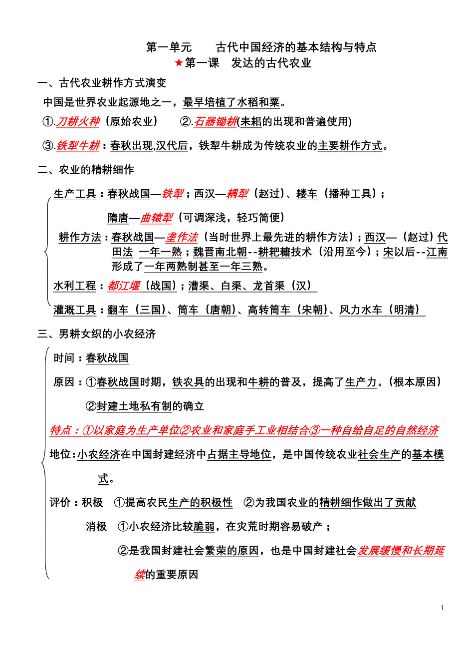 新课标人教版历史必修二总结_第1页