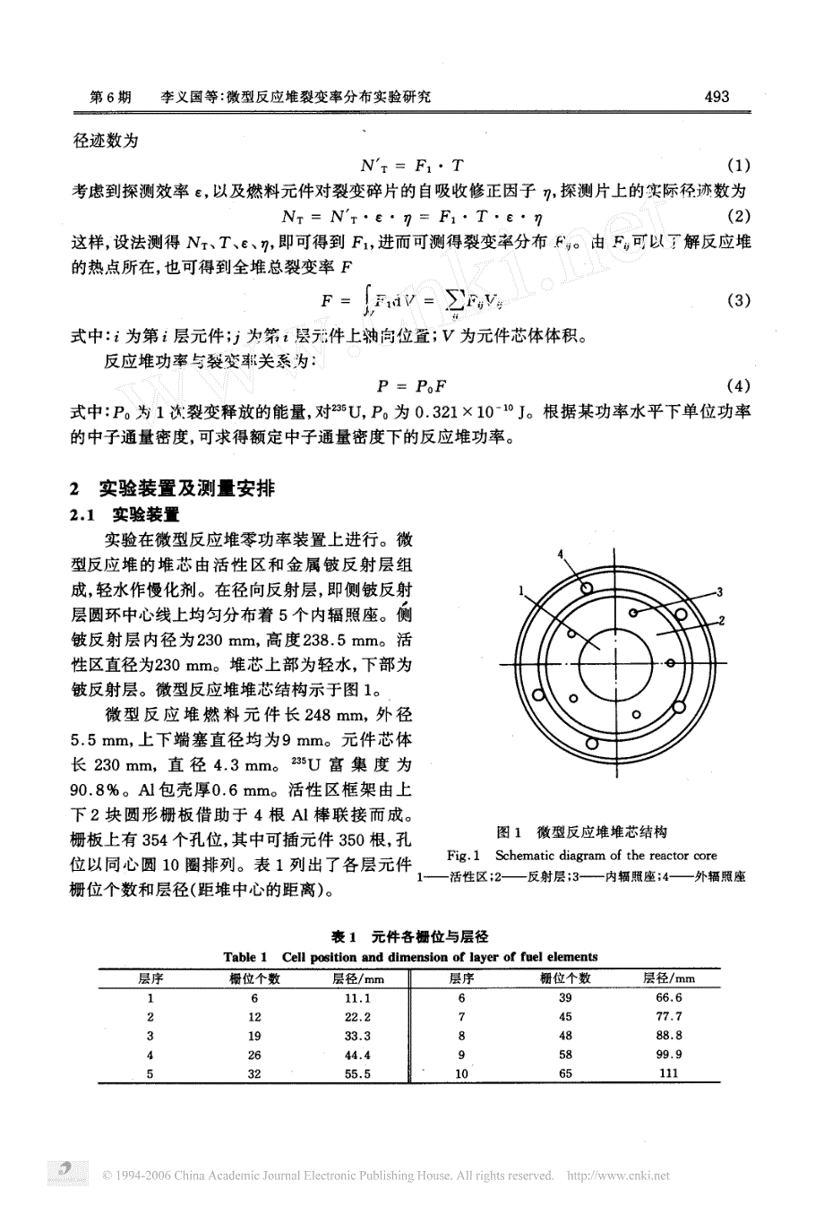 微型反应堆裂变率分布实验研究_第2页