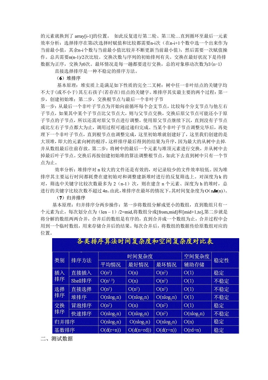 各种排序的实现与效率分析_第3页