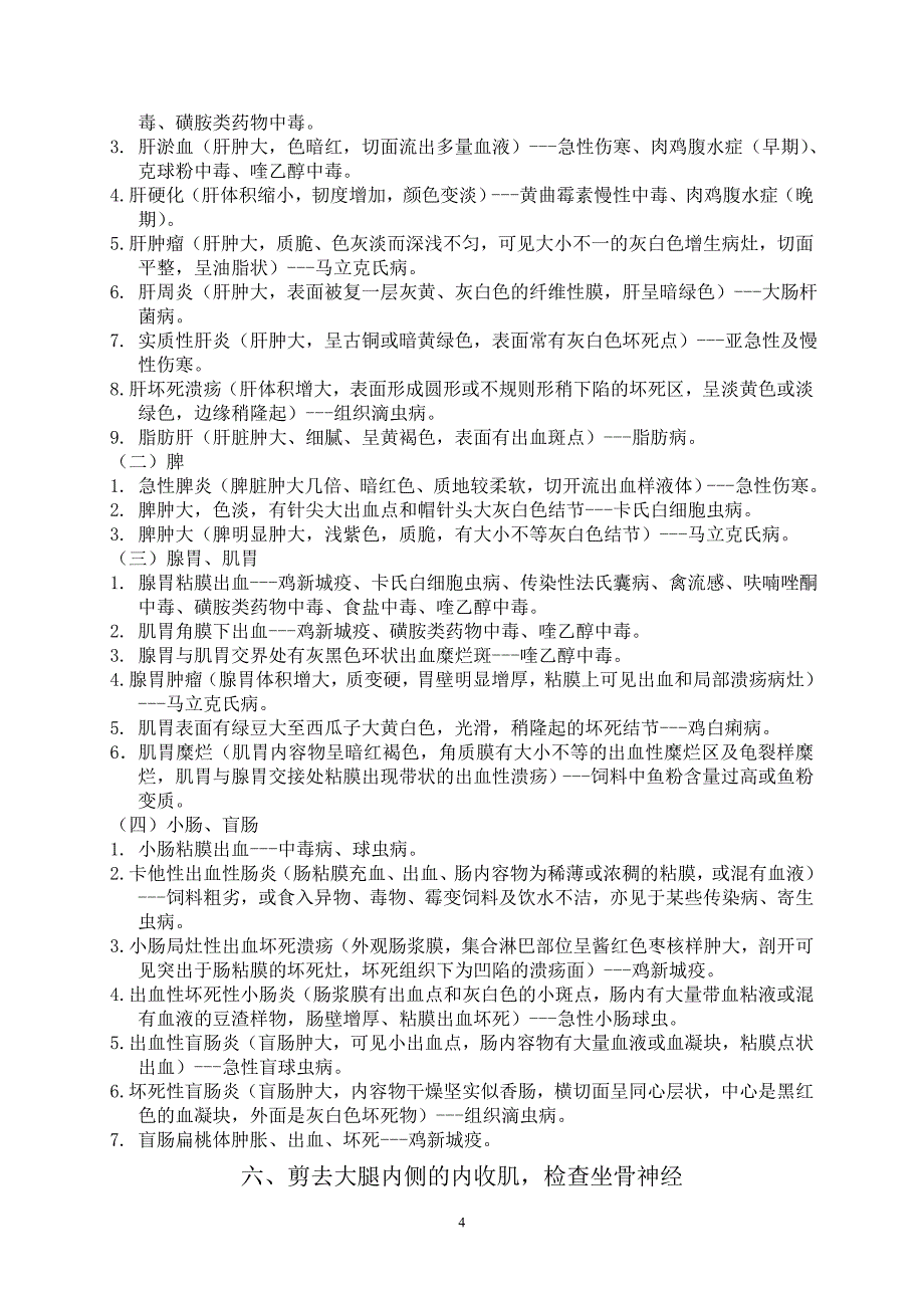 鸡病理剖检顺序及常见病变14462_第4页