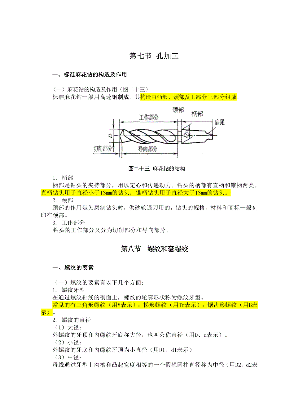 孔加工  螺纹和套螺绞_第1页