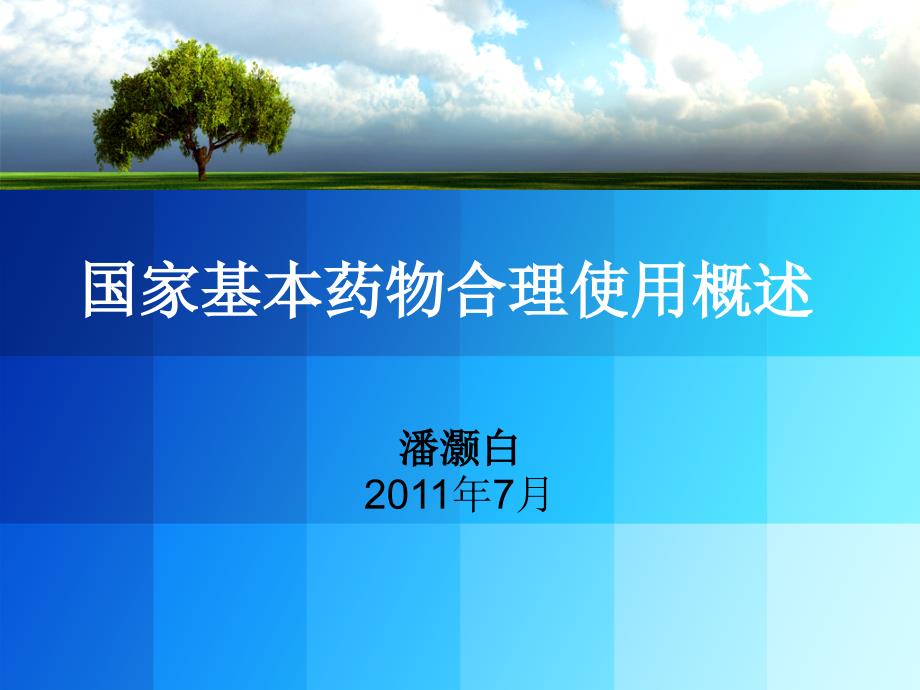 国家基本药物使用概述_第1页