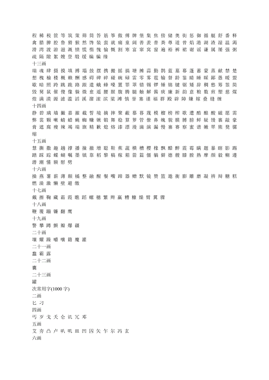 初中生应掌握汉字_第3页