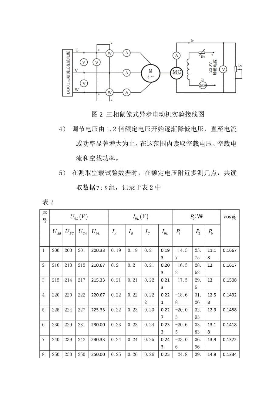 三相鼠笼异步电动机的工作特性_第5页