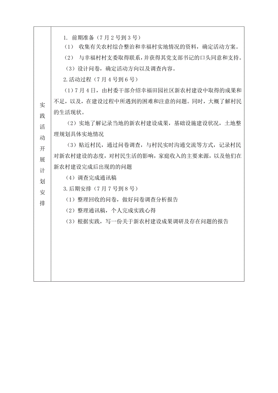 学生暑期“三下乡”社会实践分队申报表1_第4页