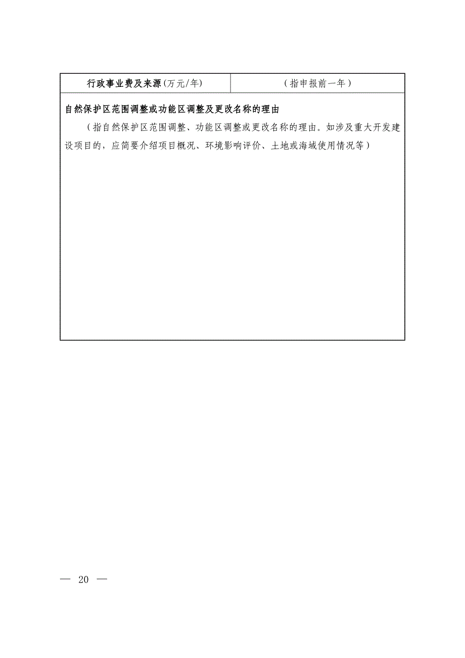 国家级自然保护区范围及功能区调整申报表_第4页