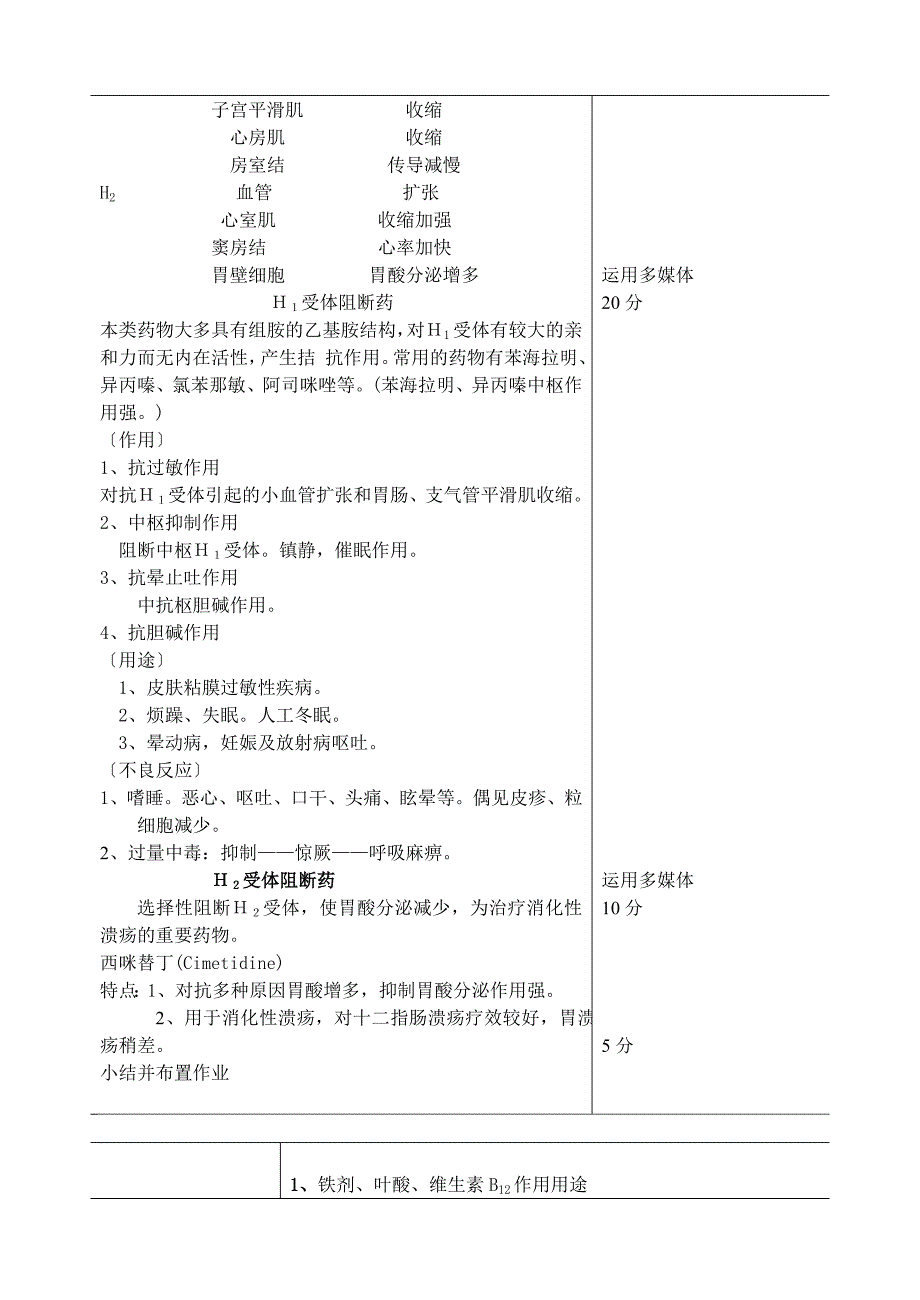 陕西医学高等专科学校教案(基础课程)_第4页