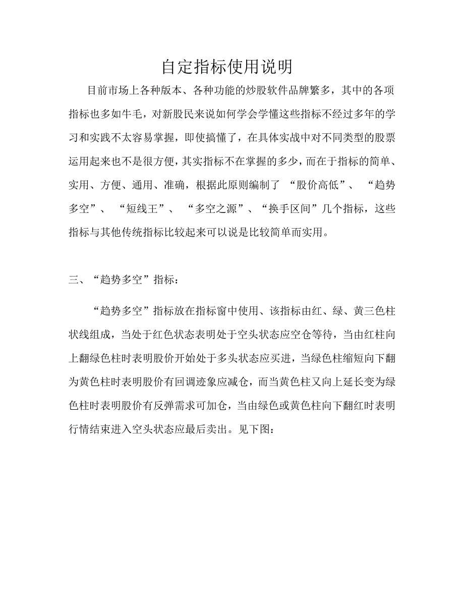 趋势多空指标使用方法_第1页