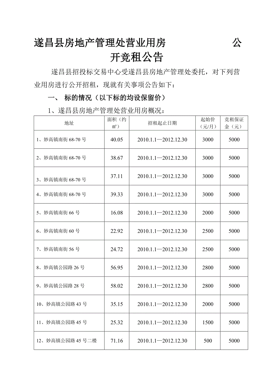 遂昌县房地产管理处营业用房_第1页