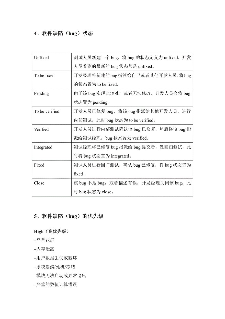 软件缺陷(bug)的概述及书写规范_第2页