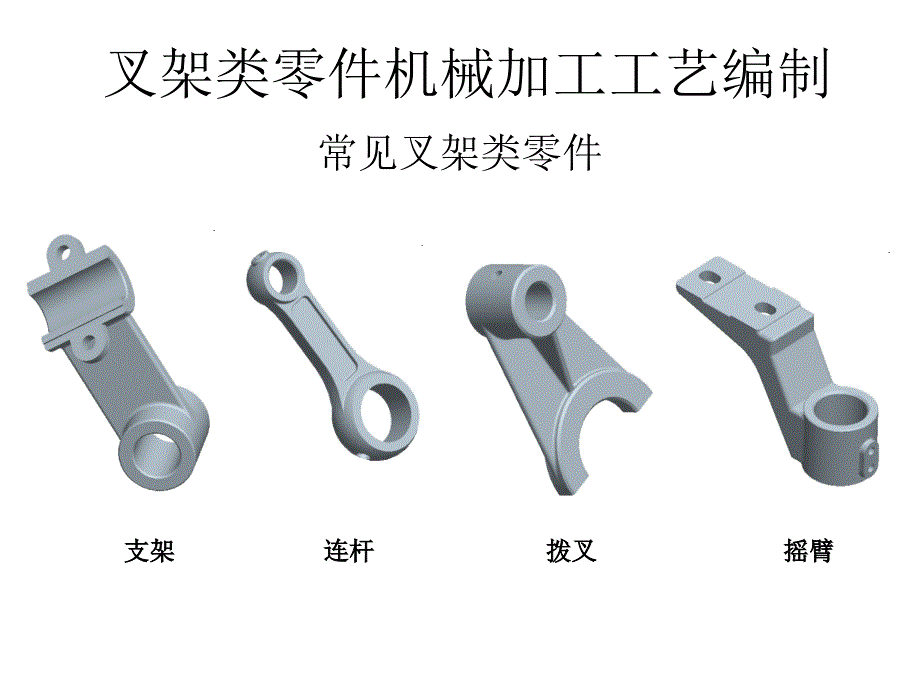 叉架类零件机械加工工艺编制(PPT-77)_第1页