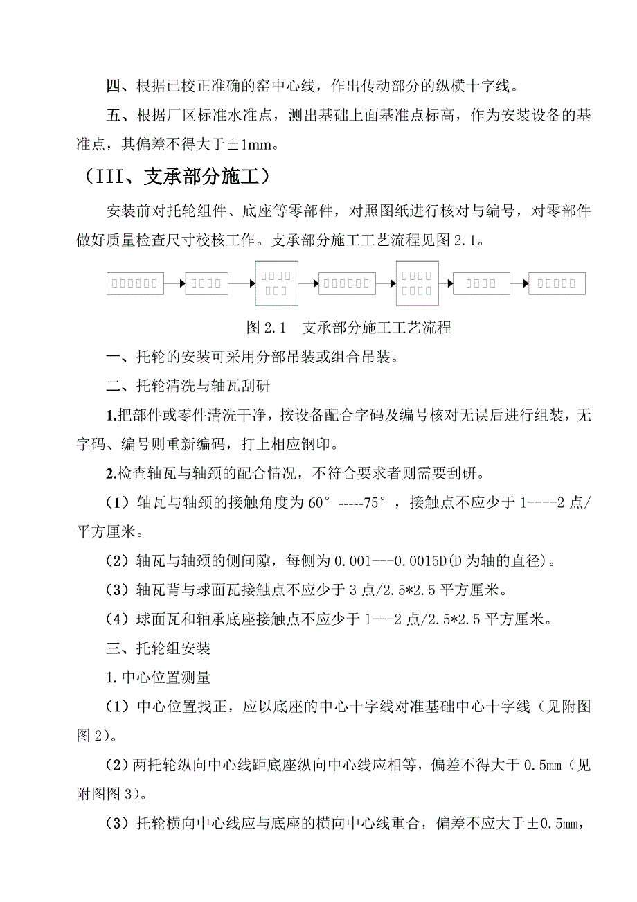 回转窑筒体安装施工工艺流程及执行标准_第3页