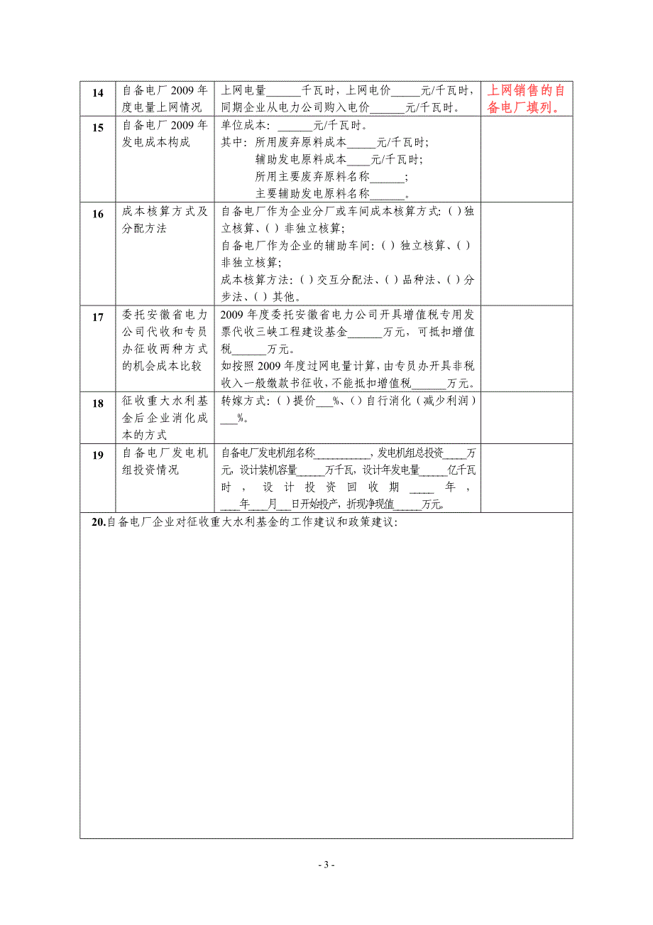 安徽省自备电厂企业国家重大水利工程_第3页