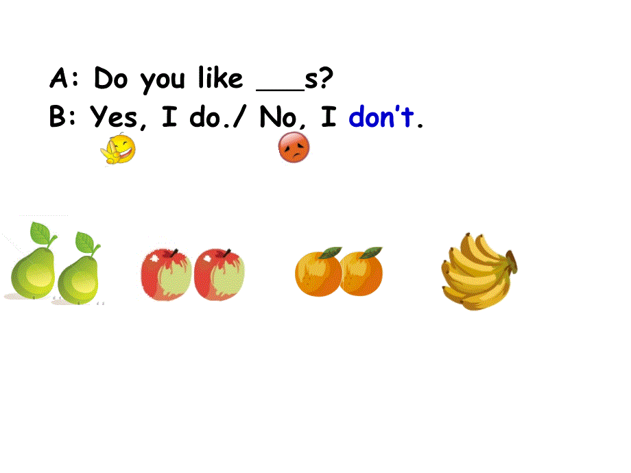 u5 do you like pears b lets learn课件 _三年级英语课件_第3页