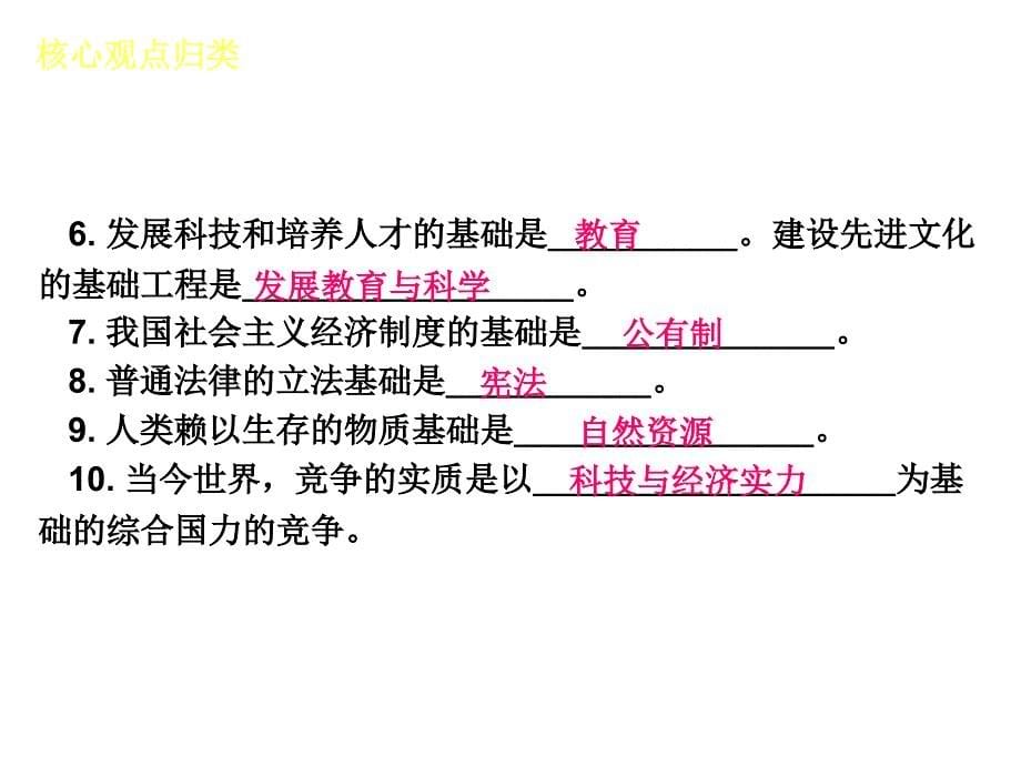 核心观点归类—思品—教科版_第5页