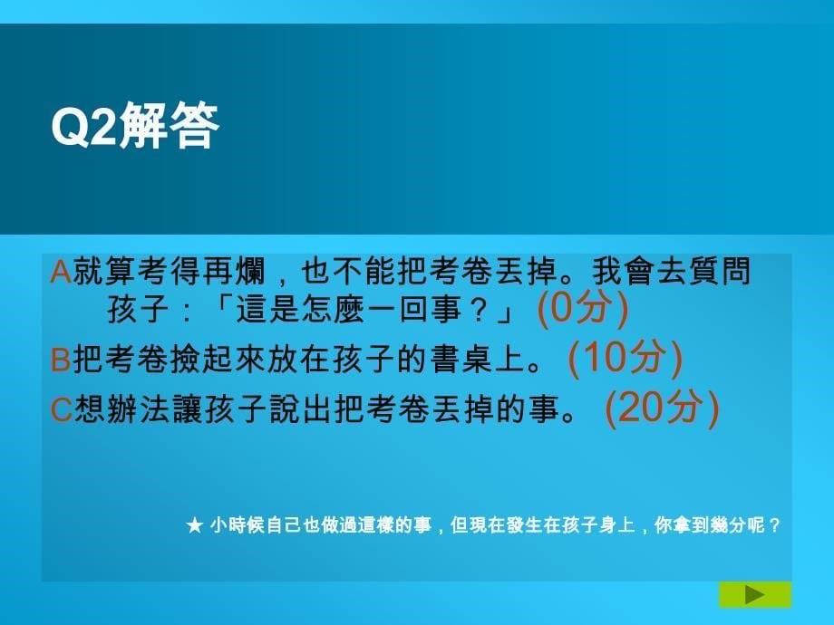 100分的秘密- 好爸爸好妈妈育儿测试课件_第5页