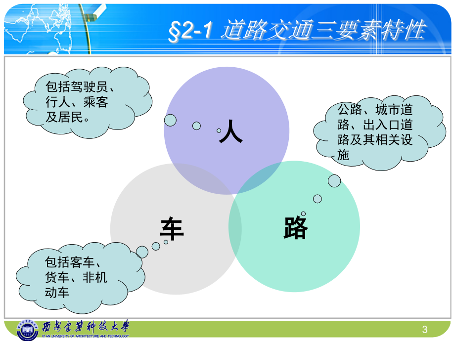 西安建筑科技交通工程学第二章交通特性_第3页