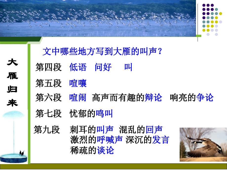 7大雁归来-温州二中-吴积兴-PowerPoint-Presentation_第4页