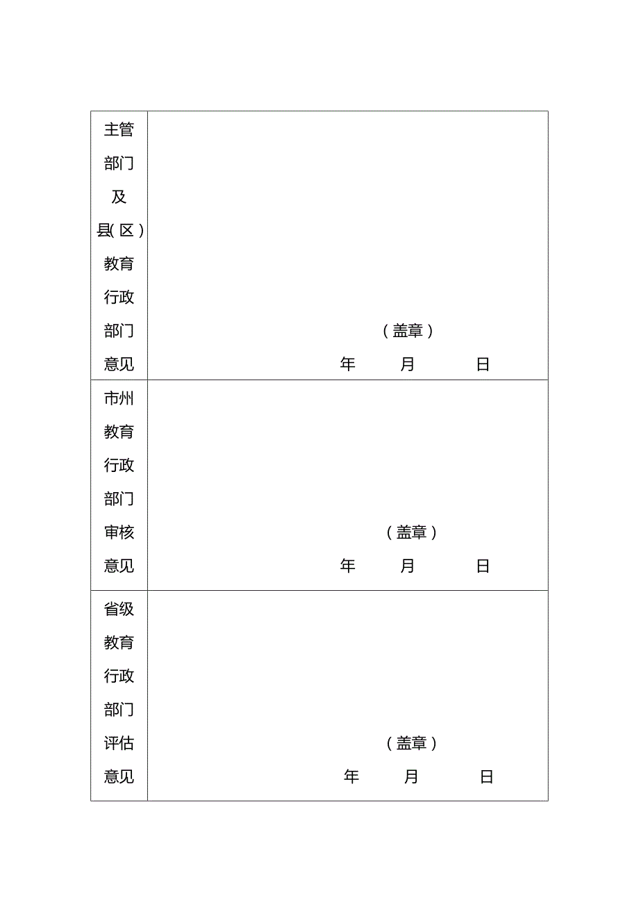 湖北省幼儿园办园水平综合评估申报表_第2页