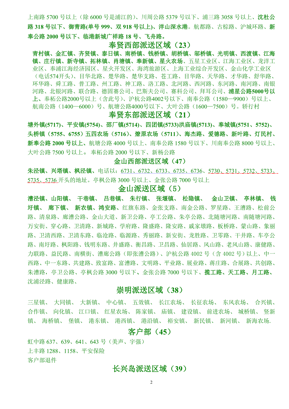 上海派送区域表zd_第2页