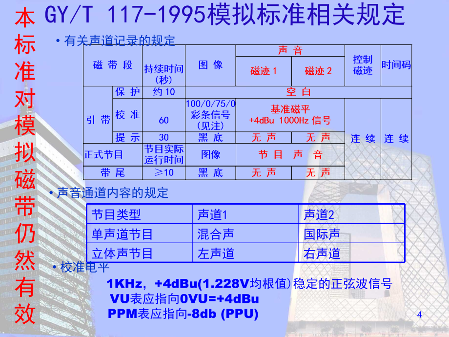 标准清晰度数字电视节目录像磁带录制规范_第4页