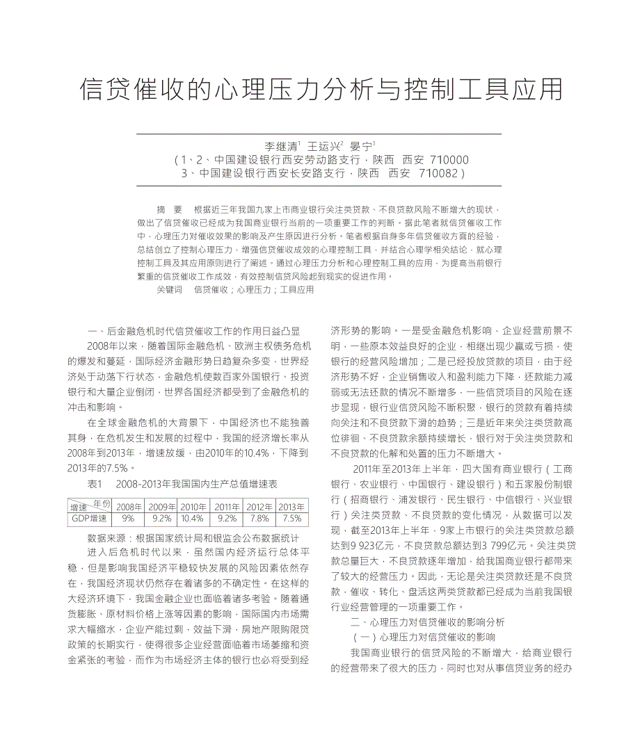 信贷催收的心理压力分析与控制工具应用_第1页