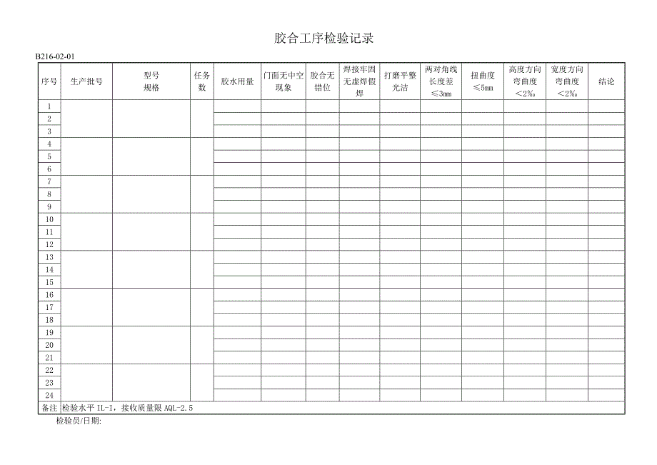 过程检验记录_第1页