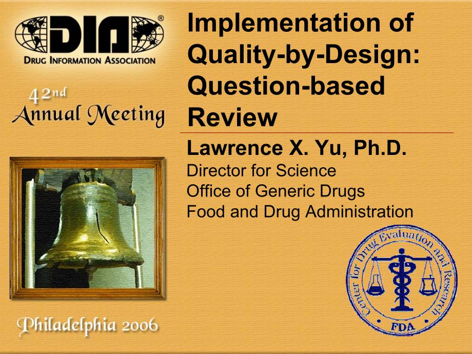 问答式评审 by Dr Yu from FDA_第1页