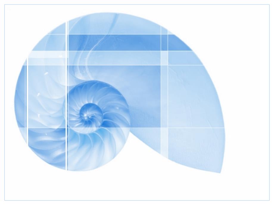蓝色海螺-风格图案ppt模板.ppt_第1页