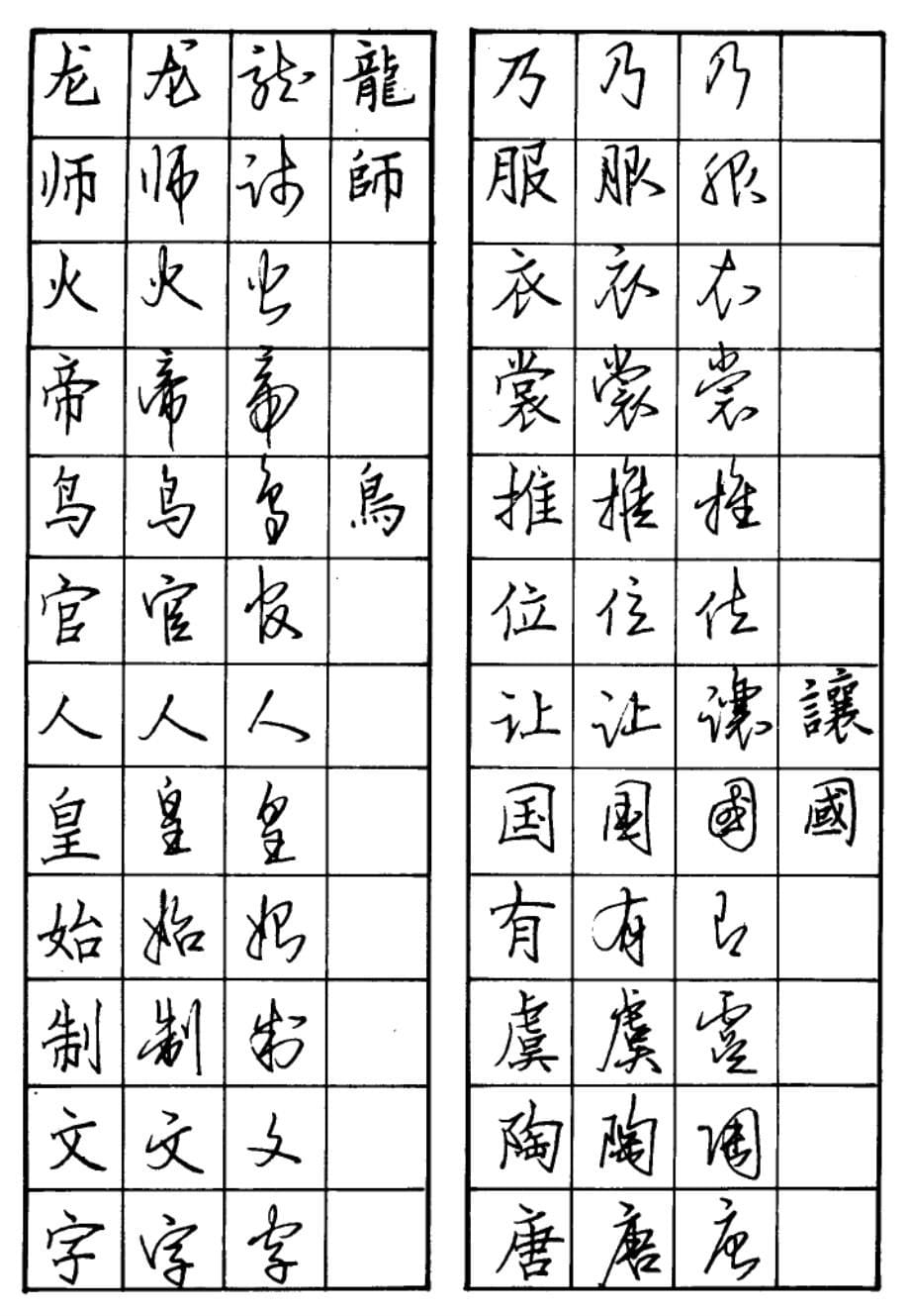 楷行草钢笔字帖_第5页