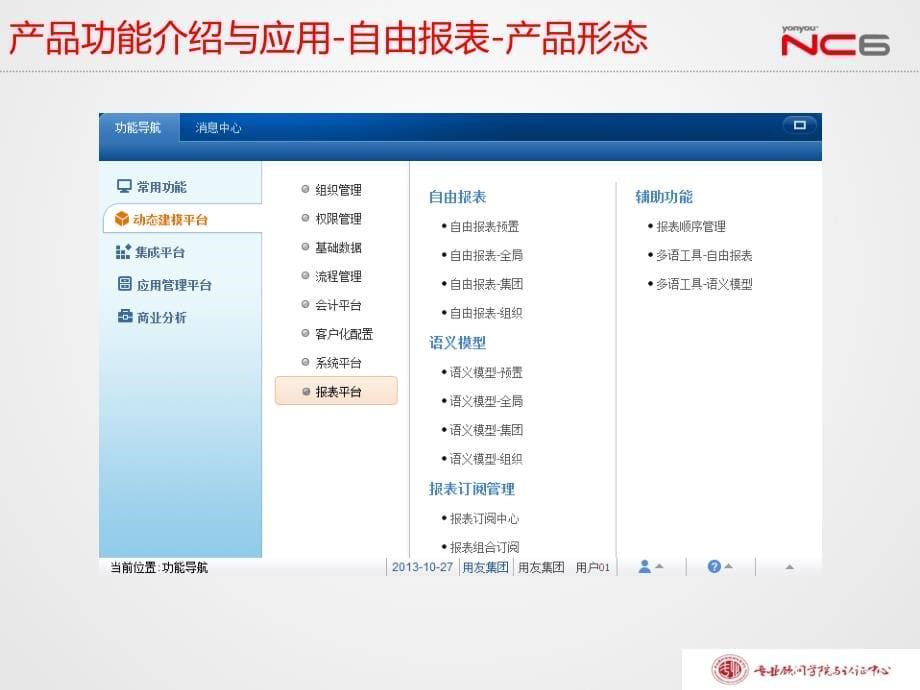 NC63全产品培训课件-商业分析工具_自由报表_第5页