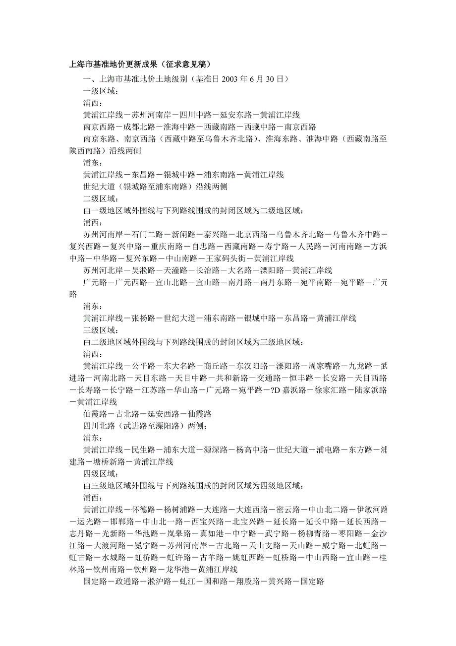 上海市土地基准地价_第1页
