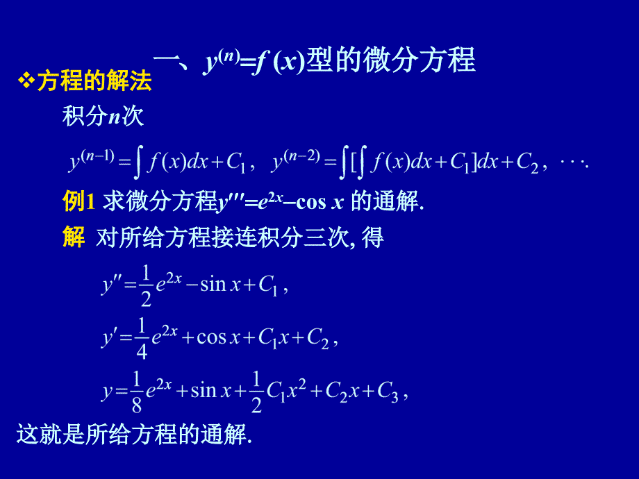 一、y(n)f (x)型的微分方程_第2页