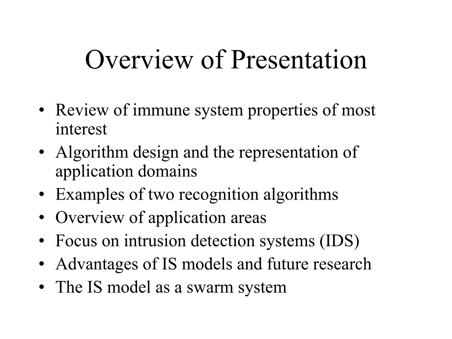 Immune System Metaphors Applied to Intrusion Detection and ：免疫系统应用于入侵检测和隐喻_第2页