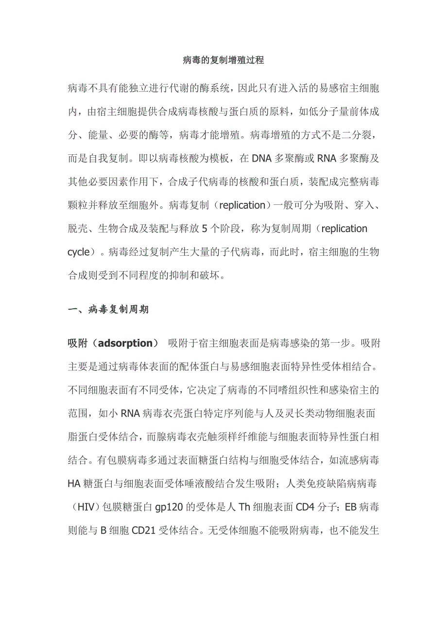 病毒的复制增殖过程_第1页