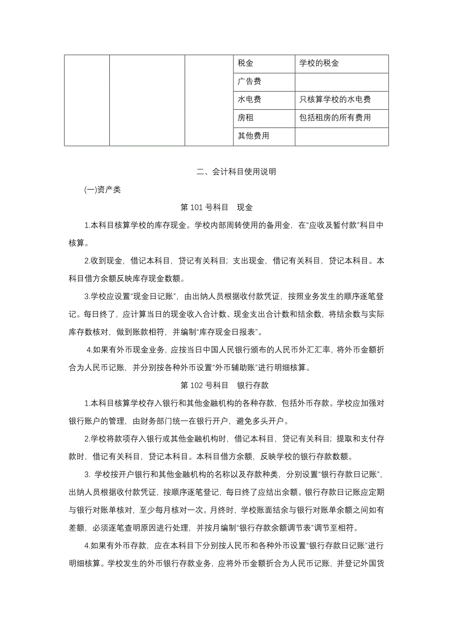 xx国际学校会计核算制度_第4页