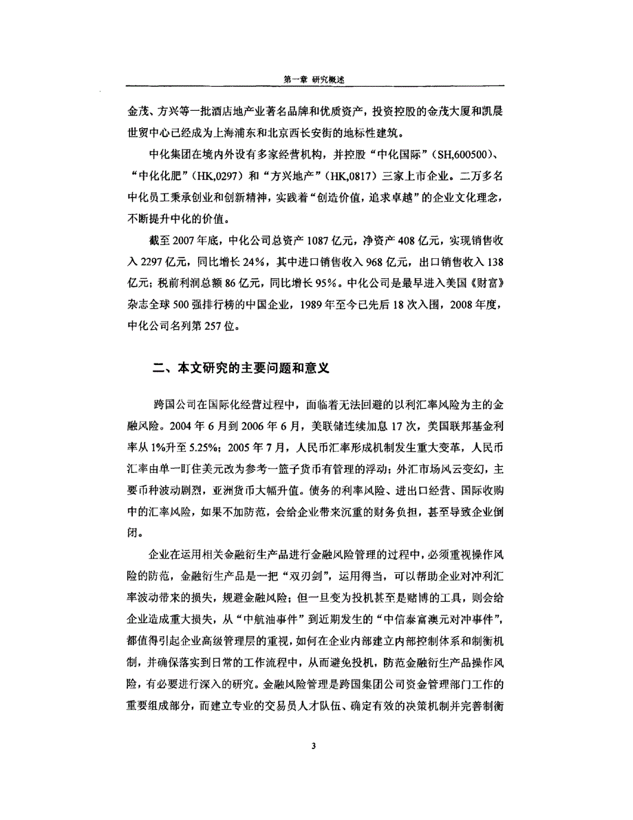 中化集团三大金融风险管理问题研究参考1_第3页