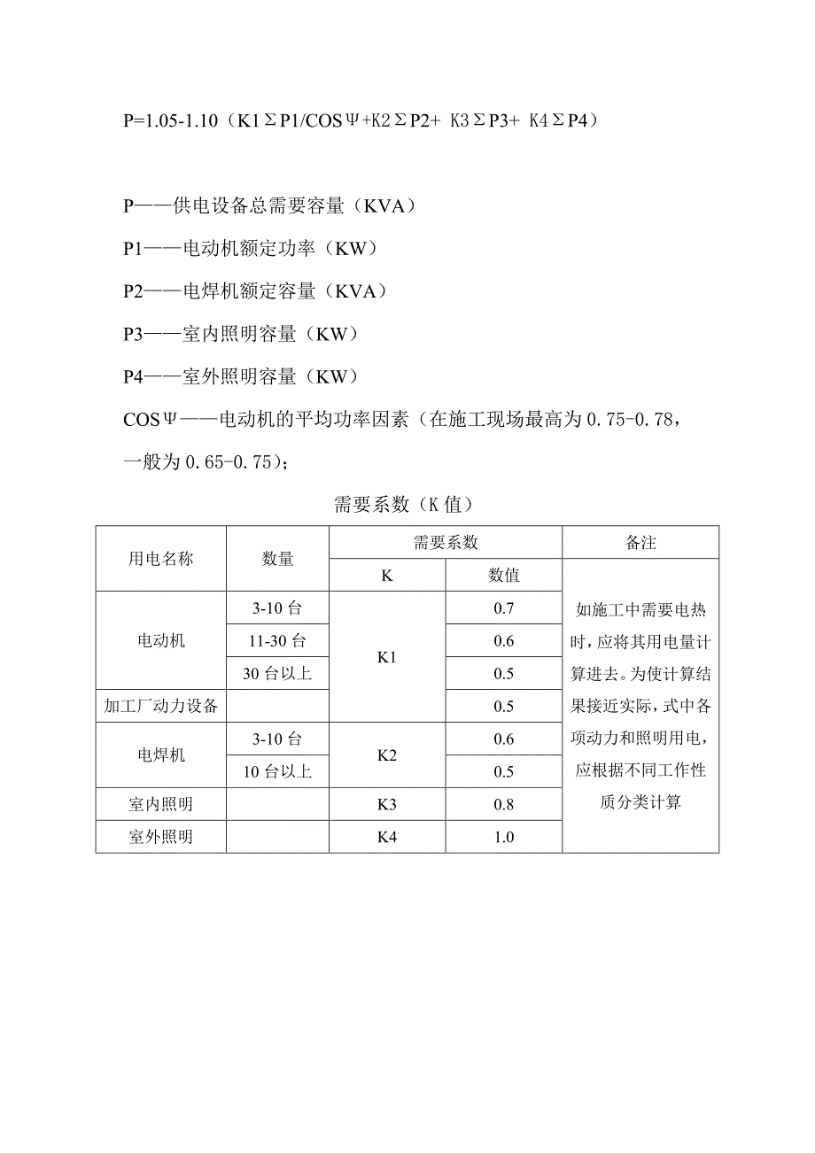 临时用电需要系数_第1页