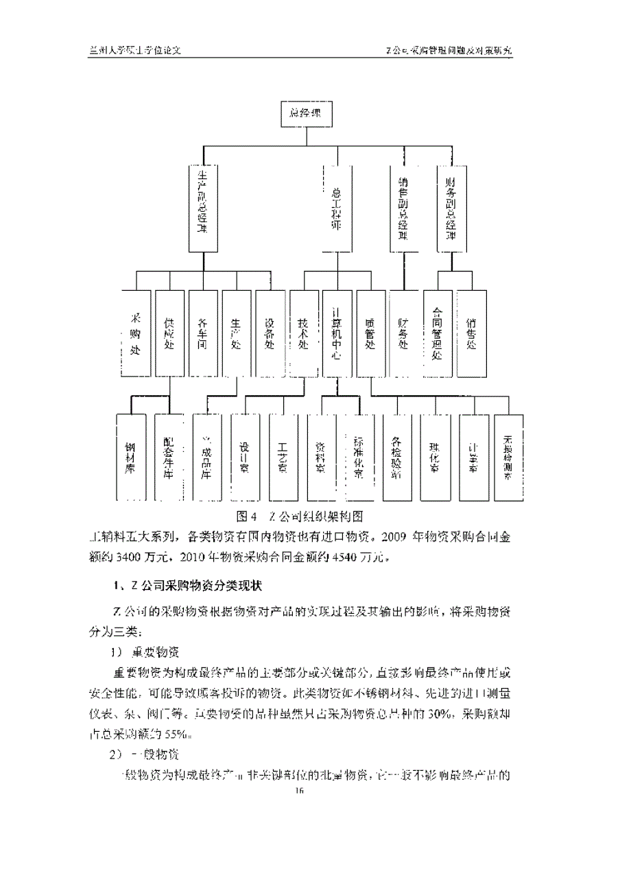 z公司采购管理问题及对策研究参考_第4页