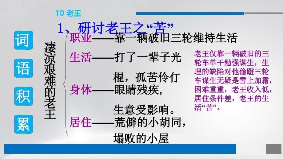 人教部编版七年级语文下册课件：10 老王 (共13张)_第5页