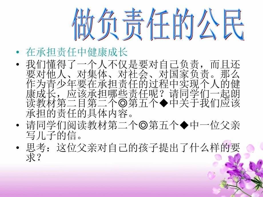 思想品德：第六课《角色与责任》课件1(陕教版九年级)_第5页