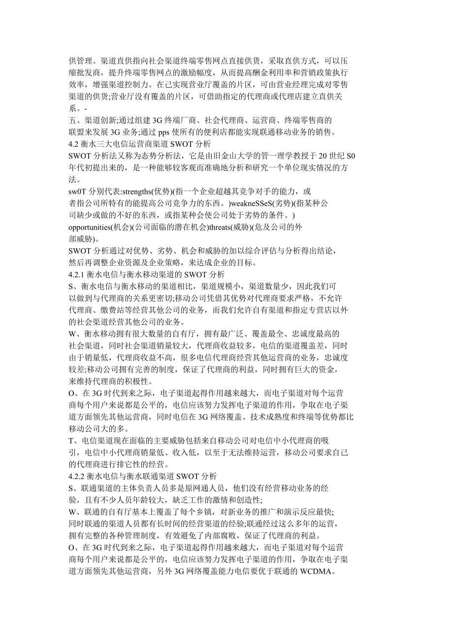 中国电信衡水分公司渠道发展策略精选_第5页