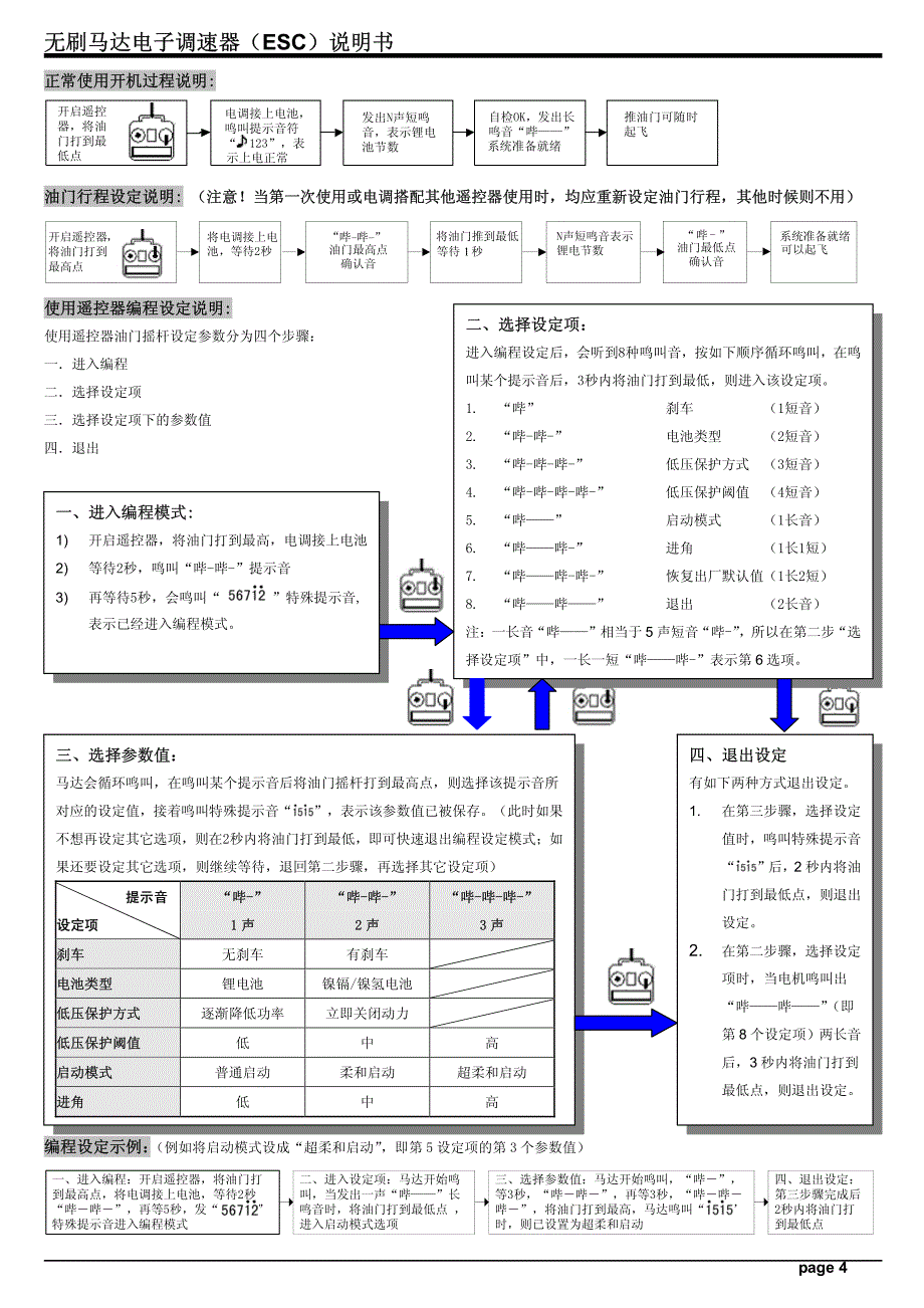 好盈电调设置说明书_第4页