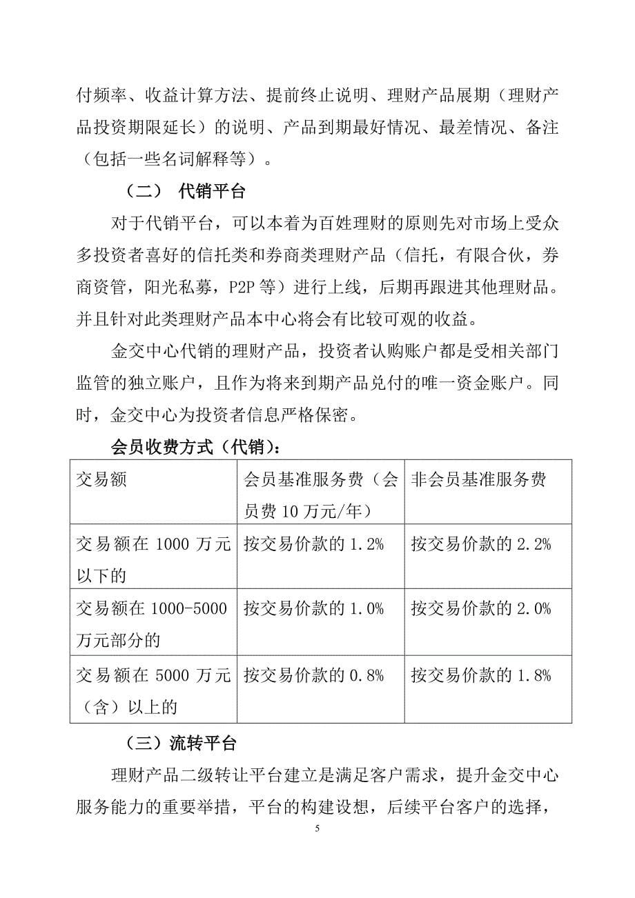 山东金融资产交易中心理财产品代销及流转服务平台说明书_第5页