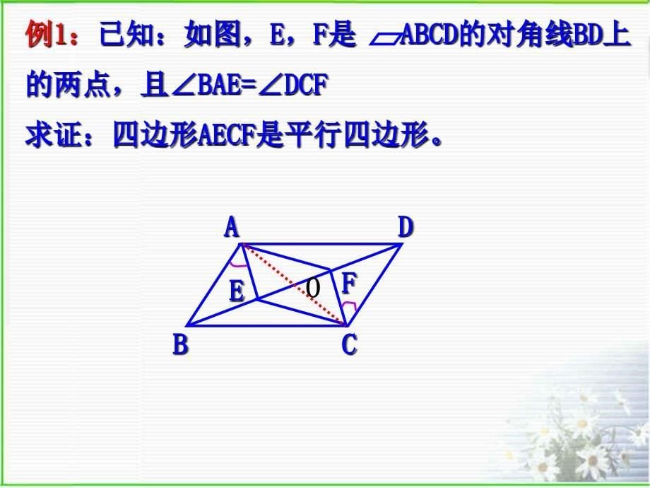【初中数学课件】平行四边形的判定（2）ppt课件_第5页