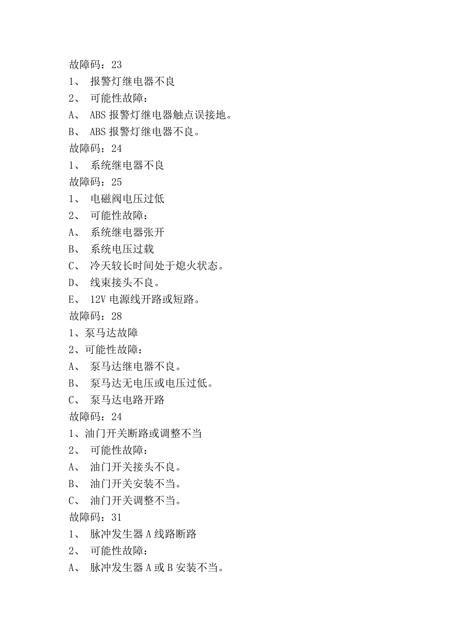 三菱汽车abs故障码_第2页