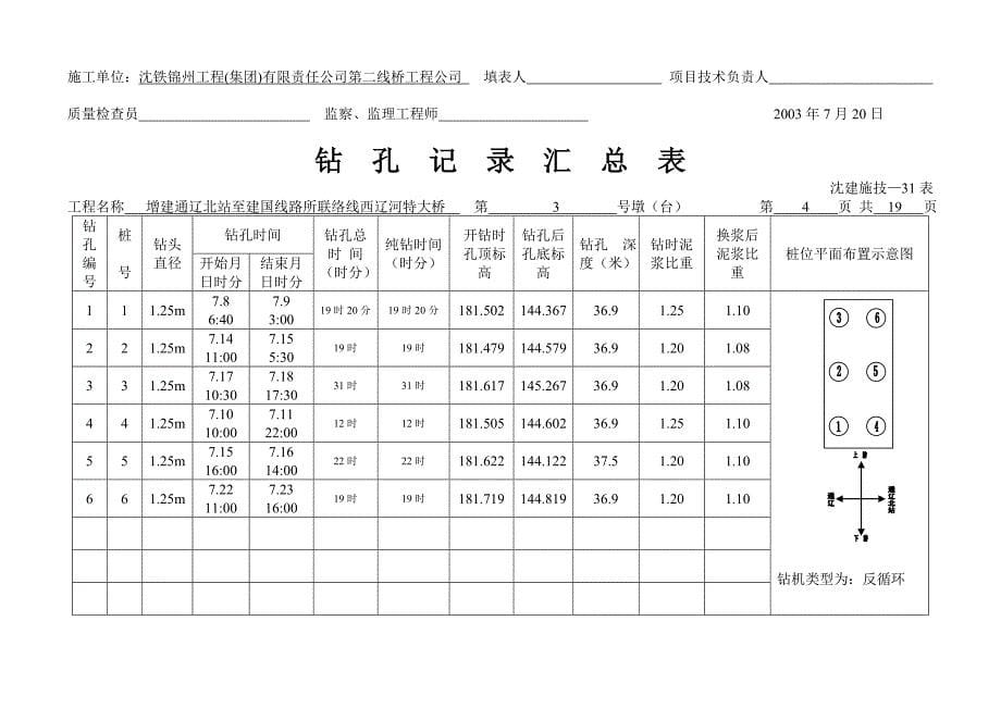 钻孔记录汇总表22_第5页