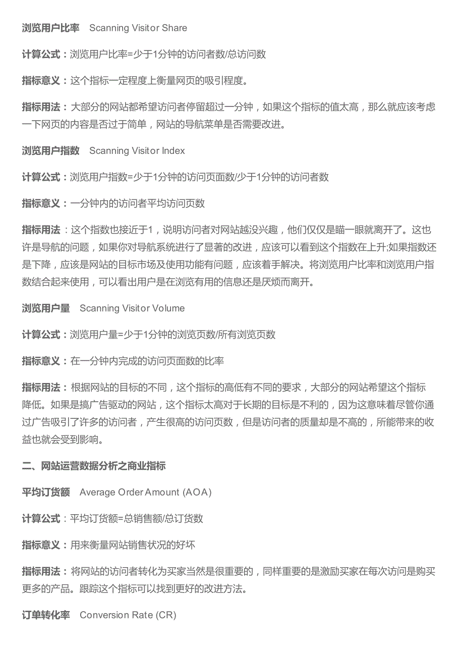 网站运营数据分析专业术语大全_第4页