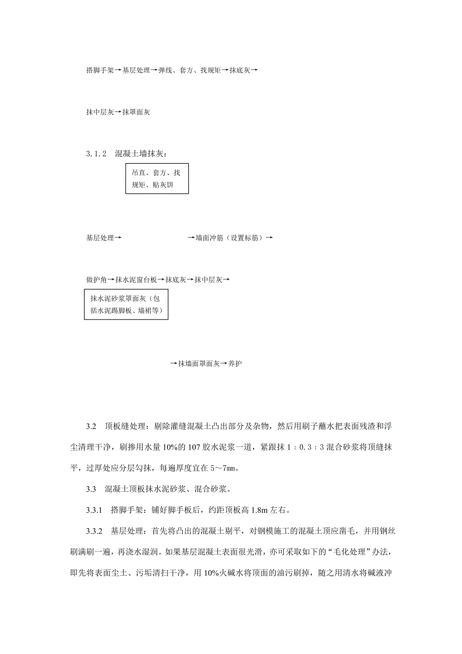 【工艺标准】混凝土内墙、顶抹灰工艺标准_第3页