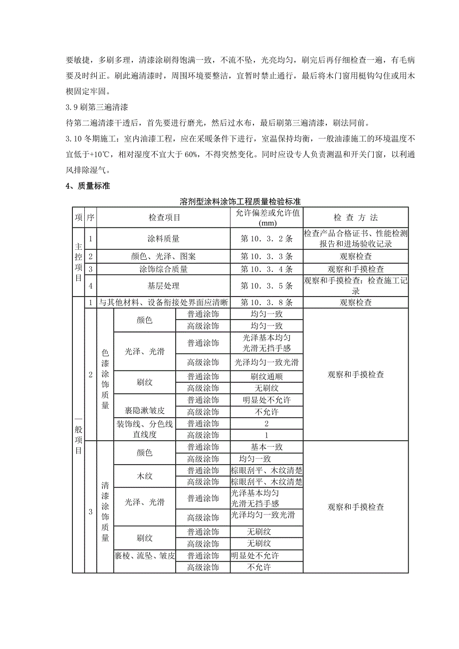 【工程质量】木料表面施涂清漆涂料施工分项工程质量管理_第3页